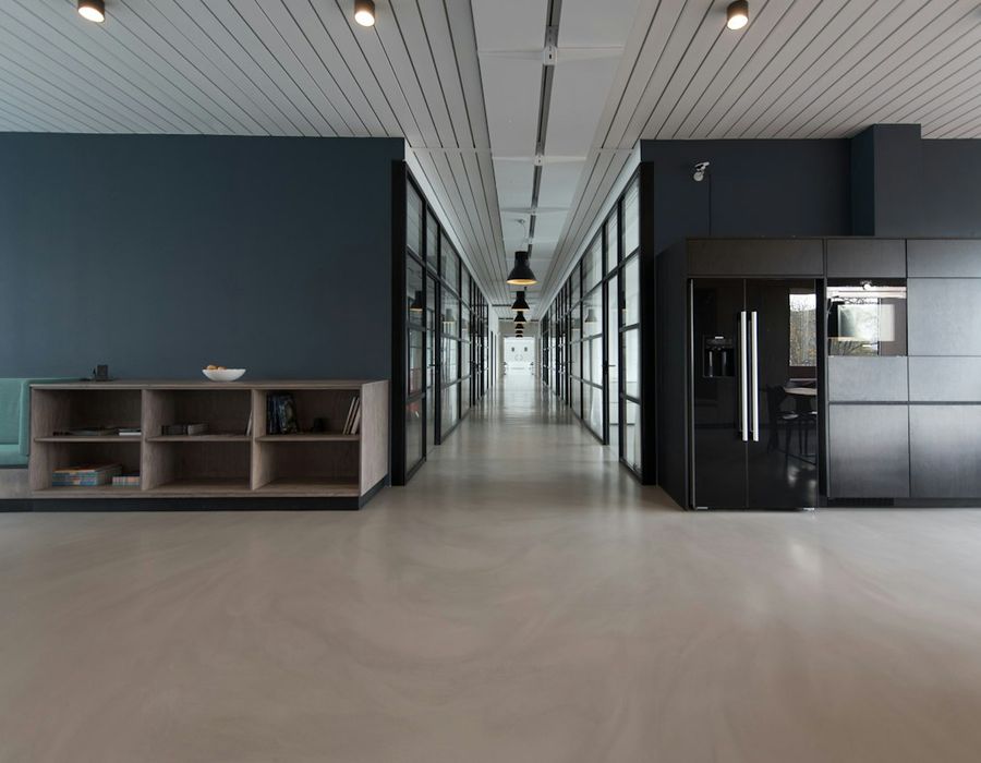 A modern, open office interior